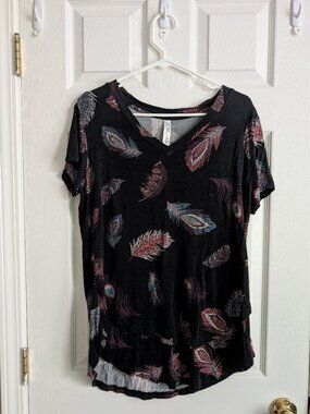 Latched Mama - Feather Pattern Shirt